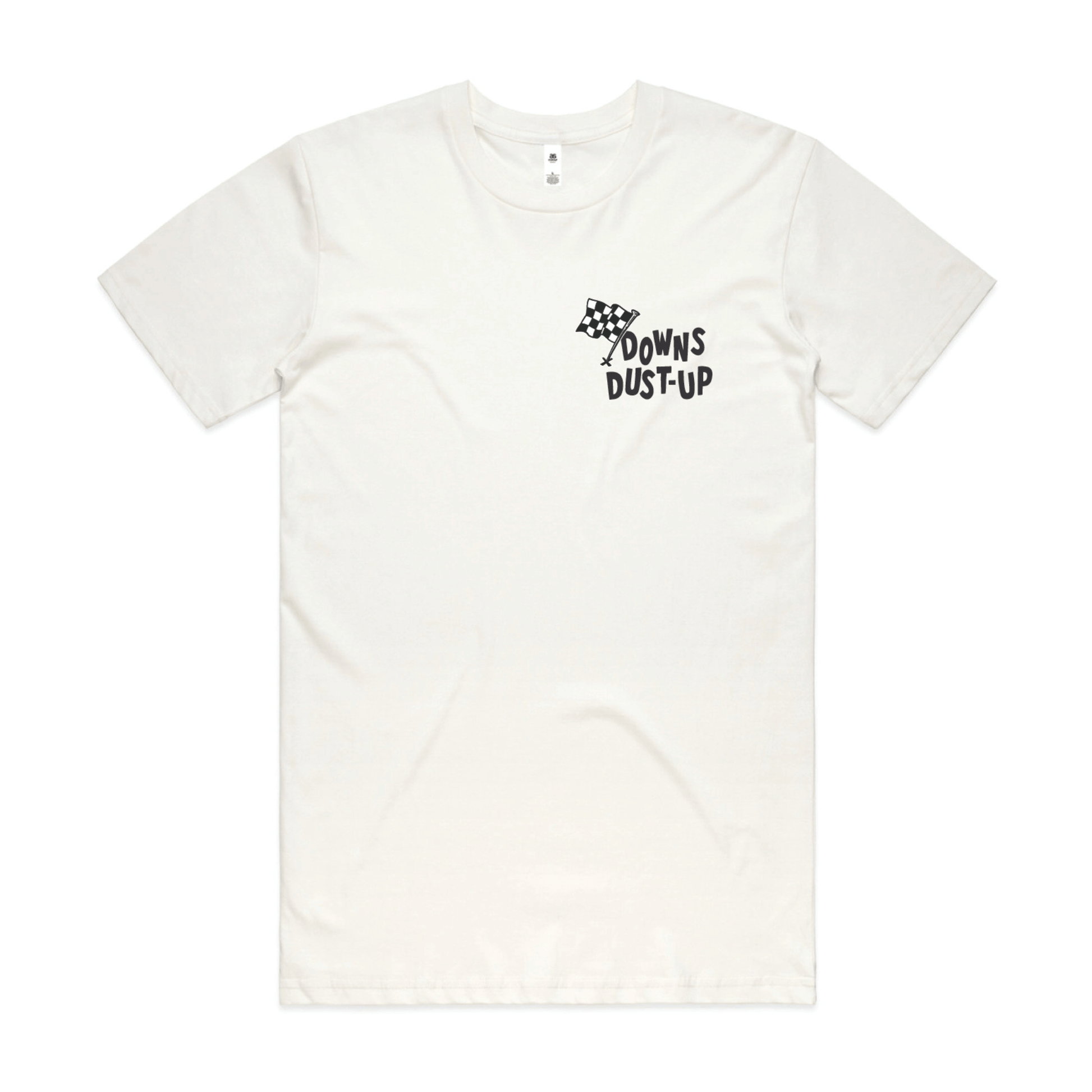 FortyOne30 Downs Dust 26' Vintage White short sleeve tee front view