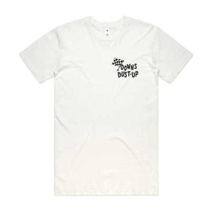 FortyOne30 Downs Dust 26' Vintage White short sleeve tee front view