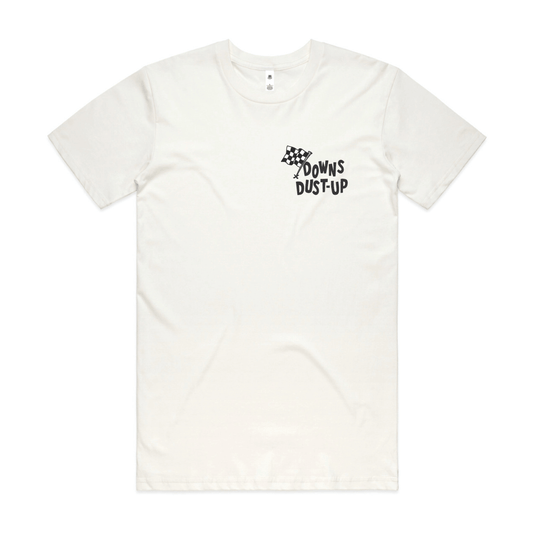 FortyOne30 Downs Dust 26' Vintage White short sleeve tee front view